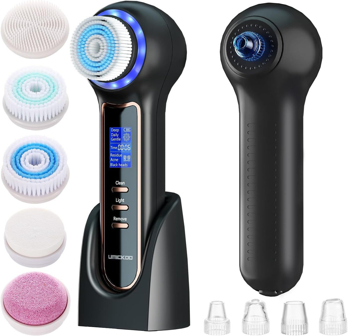 3 In 1 Electric Facial Cleaner Sonic Vibration Facial Brush Machine Waterproof Facial Cleansing Brush by eprolo