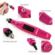 Electric Nail Drill Machine Kit Nail Gel Remove Machine Nail Art Tools Kit Pen Pedicure Nail File Sanding Bands by eprolo
