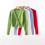 V-neck long sleeved cardigan sweater by eprolo