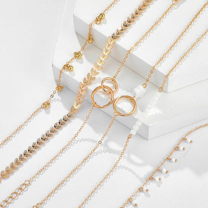 Tocona Bohemian Gold Tassel Bracelets - Veloura