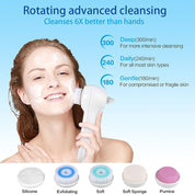3 In 1 Electric Facial Cleaner Sonic Vibration Facial Brush Machine Waterproof Facial Cleansing Brush by eprolo