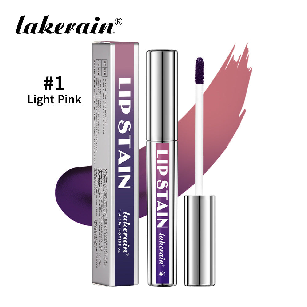 Lakerain Silver Tube Peel-Off Lip Gloss, Non-Transfer, Long-Lasting Matte Lipstick - Veloura