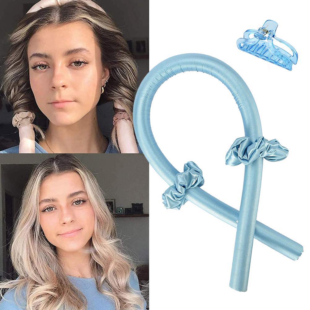 Heatless Curling Rod Headband No Heat Curls Ribbon Hair Rollers Sleeping Soft Headband Hair Curlers DIY Hair Styling Tools by eprolo