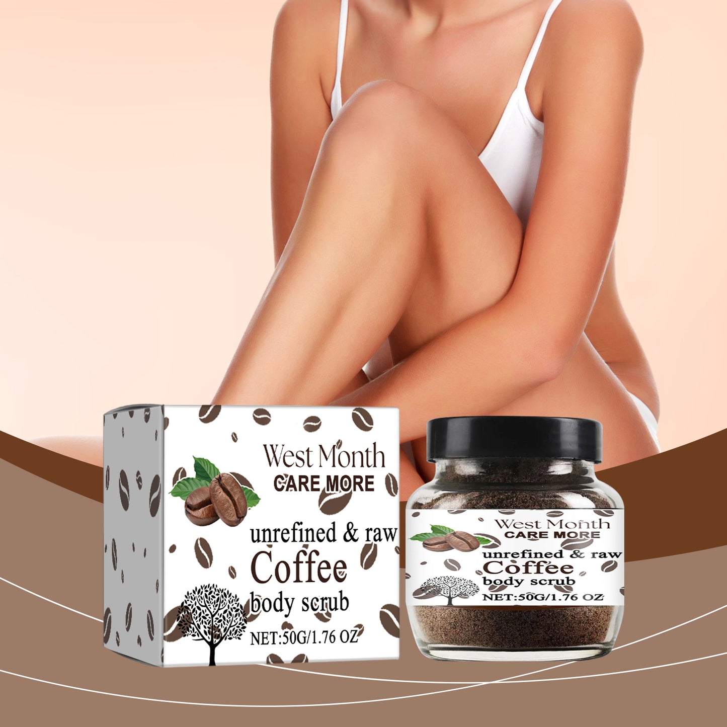 Coffee Body Scrub Gently Cleanses Skin, Exfoliates, Moisturizes And Refreshes Skin by eprolo
