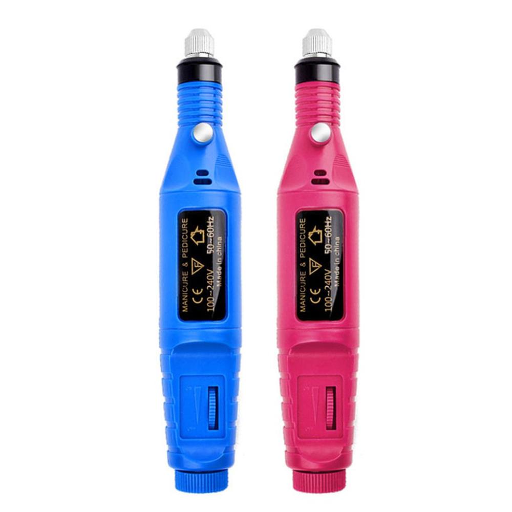 Electric Nail Drill Machine Kit Nail Gel Remove Machine Nail Art Tools Kit Pen Pedicure Nail File Sanding Bands by eprolo