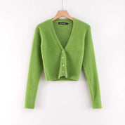 V-neck long sleeved cardigan sweater by eprolo