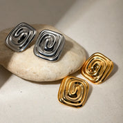 18K Gold-Plated Stud Earrings