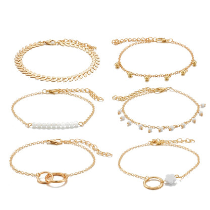 Tocona Bohemian Gold Tassel Bracelets - Veloura