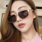 Double-Beam Cat Eye Sunglasses