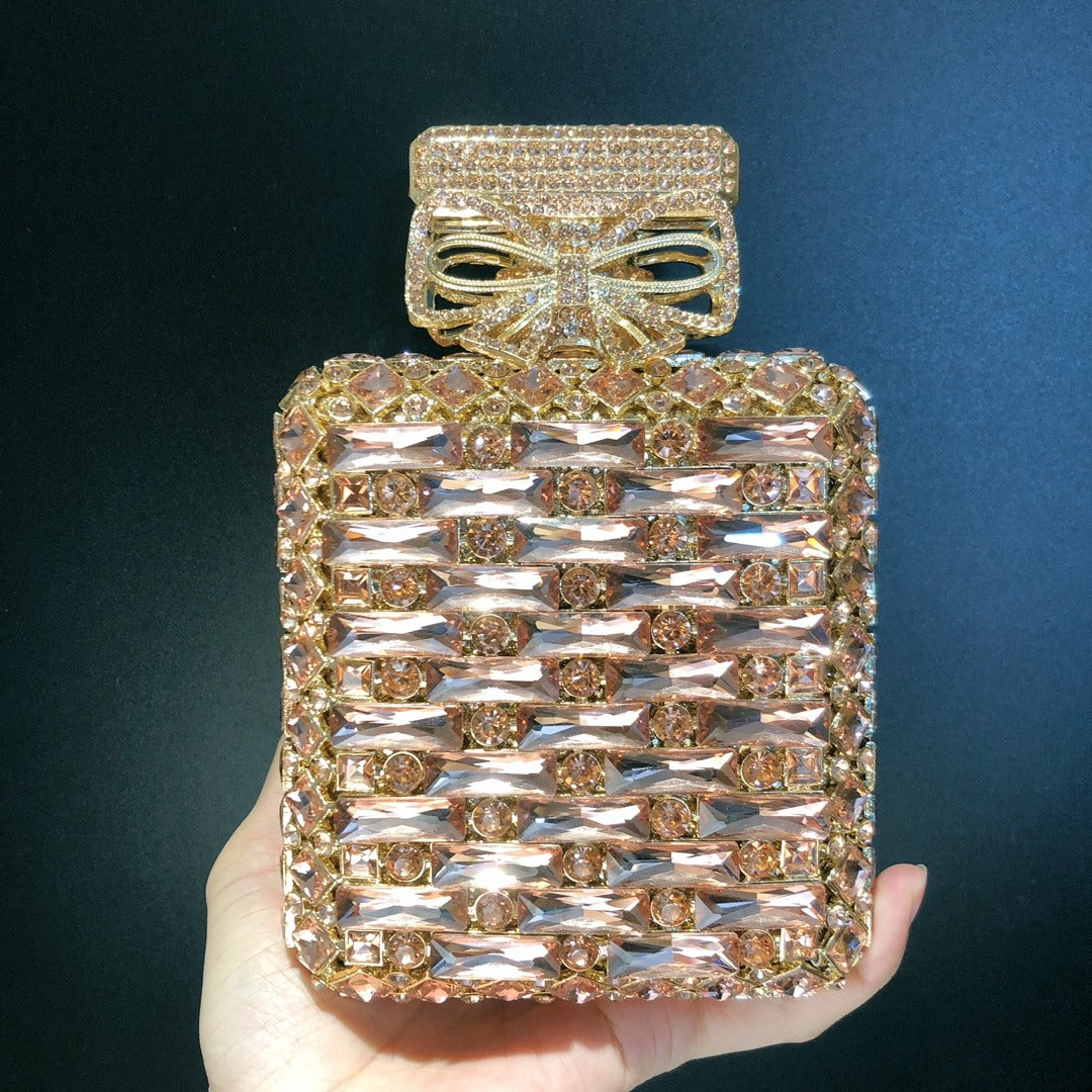 Perfume bottle with diamond hand bag Crystal Bag by eprolo