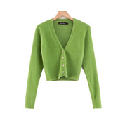 V-neck long sleeved cardigan sweater by eprolo