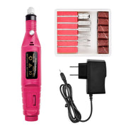 Electric Nail Drill Machine Kit Nail Gel Remove Machine Nail Art Tools Kit Pen Pedicure Nail File Sanding Bands by eprolo
