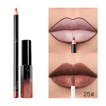 Pudaier 36 Color Matte Lip Gloss Lip Liner Matte Matte Lip Glaze Lipstick Pencil - Veloura
