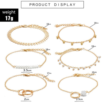 Tocona Bohemian Gold Tassel Bracelets - Veloura