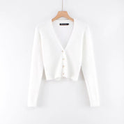 V-neck long sleeved cardigan sweater by eprolo