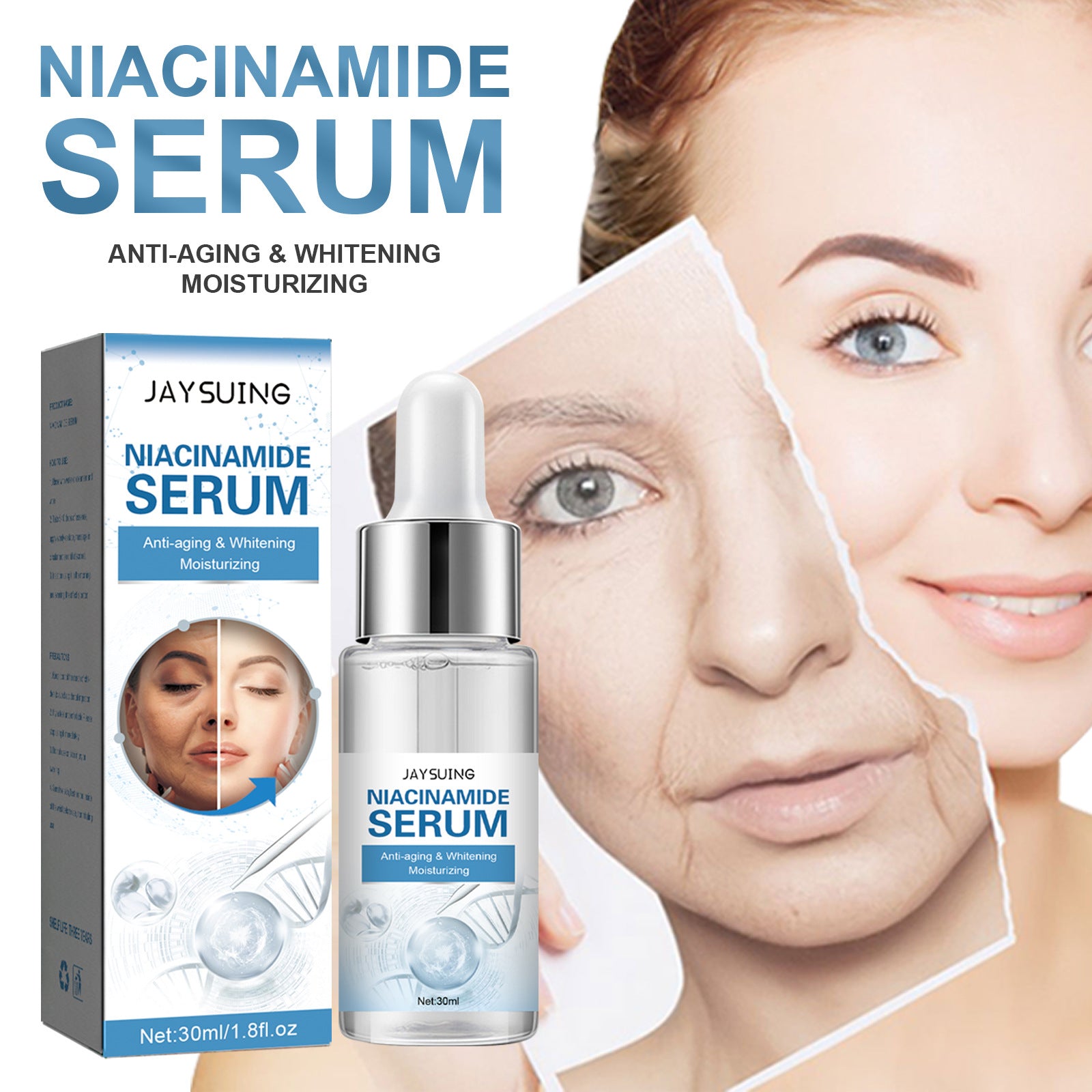 Niacinamide Serum, Lightening And Whitening Skin Moisturizing And Anti-Wrinkle Essence by eprolo