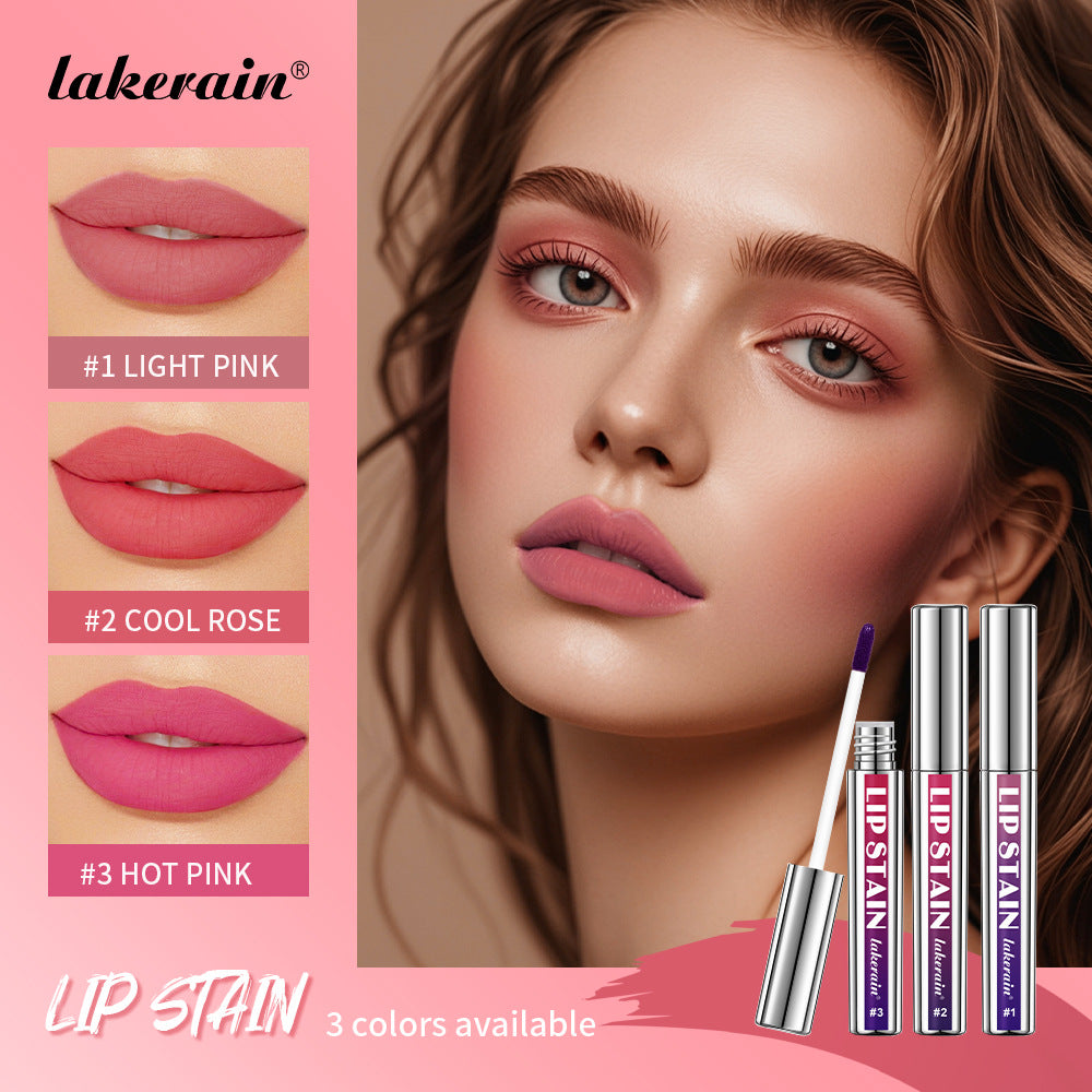 Lakerain Silver Tube Peel-Off Lip Gloss, Non-Transfer, Long-Lasting Matte Lipstick - Veloura