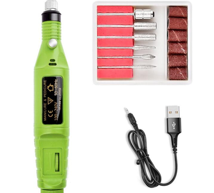 Electric Nail Drill Machine Kit Nail Gel Remove Machine Nail Art Tools Kit Pen Pedicure Nail File Sanding Bands by eprolo