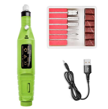 Electric Nail Drill Machine Kit Nail Gel Remove Machine Nail Art Tools Kit Pen Pedicure Nail File Sanding Bands by eprolo