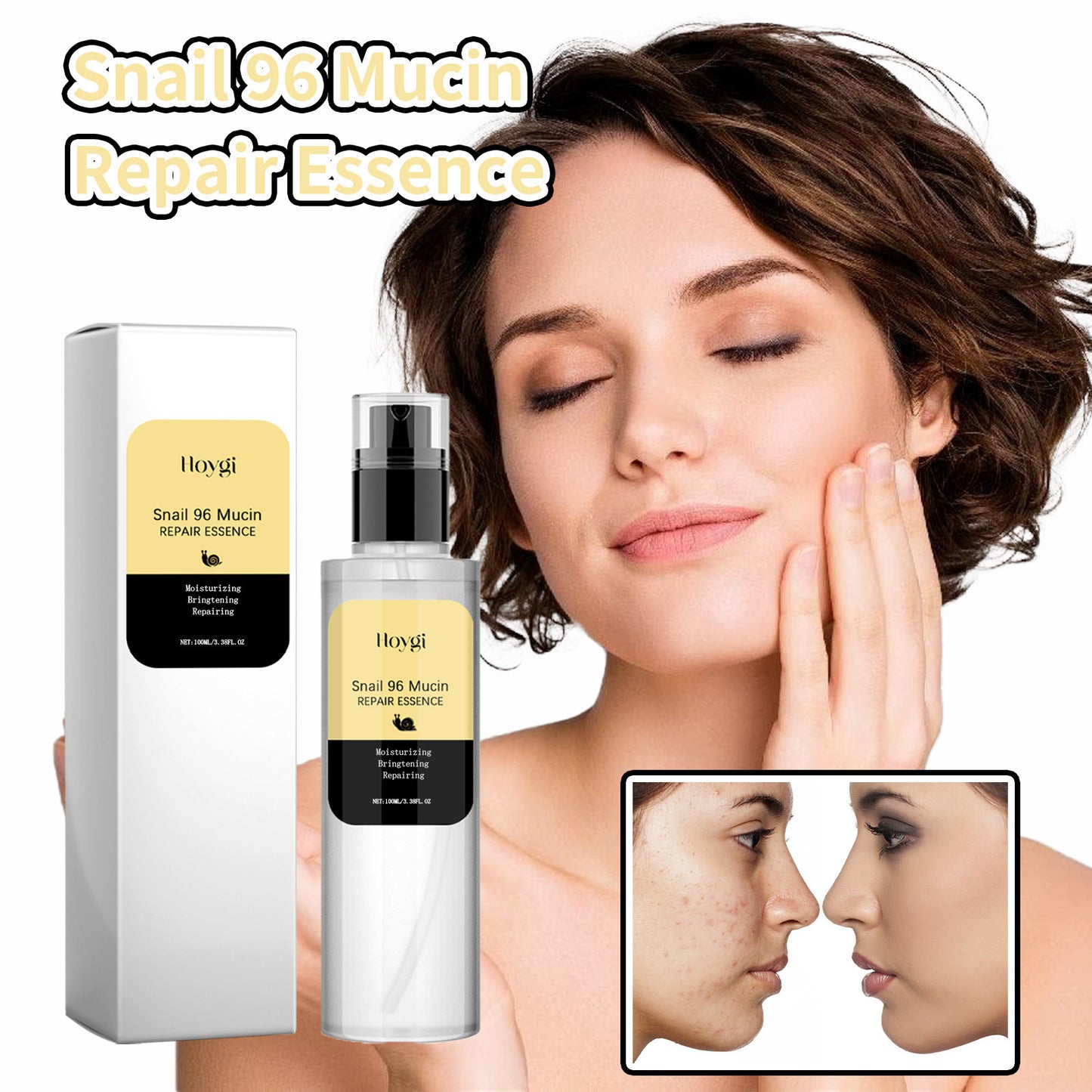 Snail 96 Mucin Repair Essence, Lightening Fine Lines And Firming Skin Moisturizing Essence by eprolo