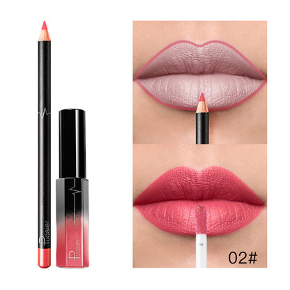 Pudaier 36 Color Matte Lip Gloss Lip Liner Matte Matte Lip Glaze Lipstick Pencil - Veloura