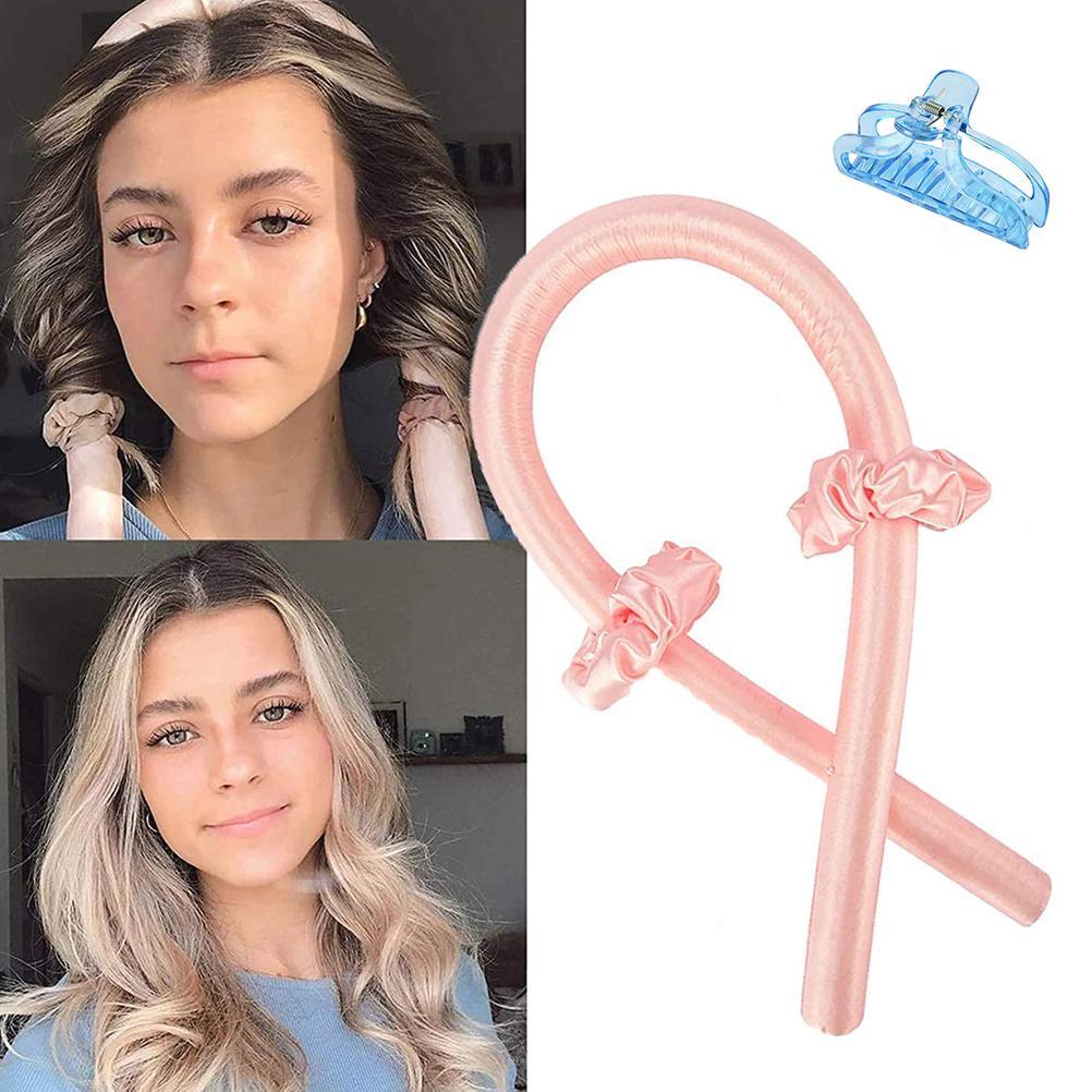 Heatless Curling Rod Headband No Heat Curls Ribbon Hair Rollers Sleeping Soft Headband Hair Curlers DIY Hair Styling Tools by eprolo