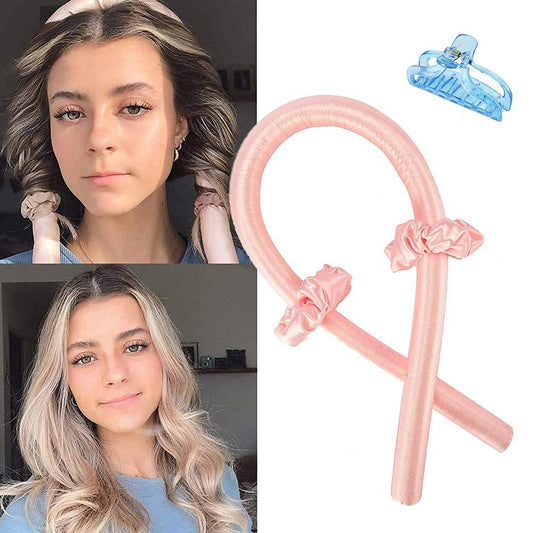 Heatless Curling Rod Headband No Heat Curls Ribbon Hair Rollers Sleeping Soft Headband Hair Curlers DIY Hair Styling Tools by eprolo