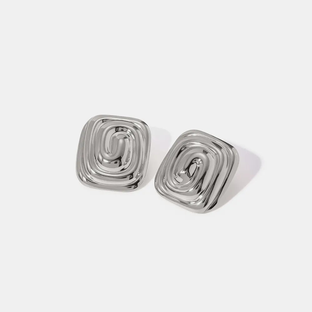 18K Gold-Plated Stud Earrings