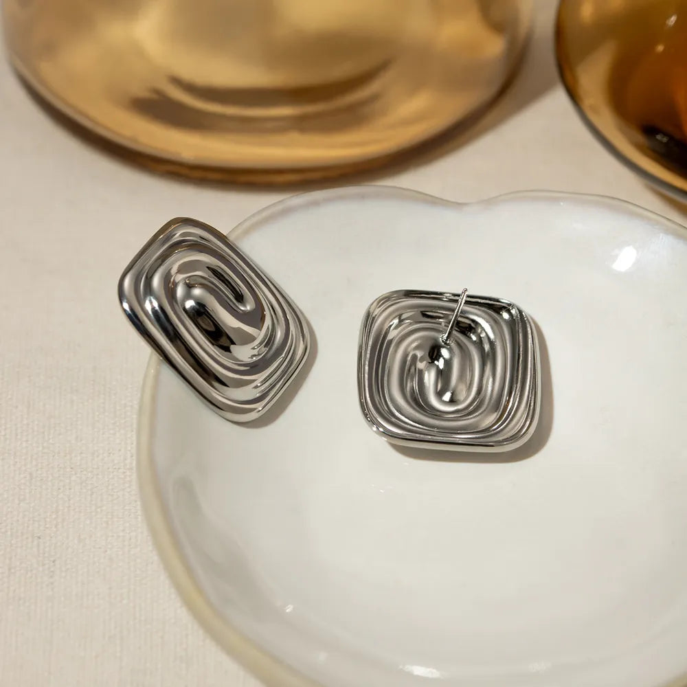 18K Gold-Plated Stud Earrings