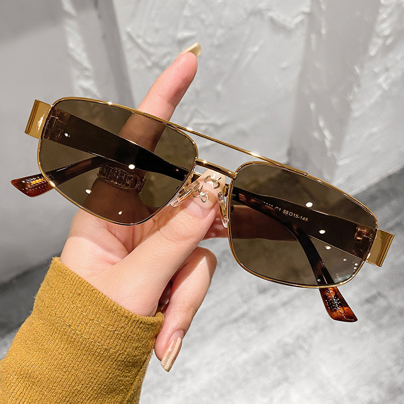 Double-Beam Cat Eye Sunglasses