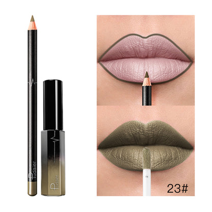 Pudaier 36 Color Matte Lip Gloss Lip Liner Matte Matte Lip Glaze Lipstick Pencil - Veloura