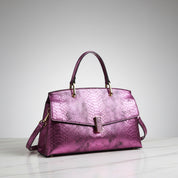 Snake Print Leather Women Bags Luxury Fashion Ladies Handbags Shoulder Crossbody Bag Portable Mother Top Handle Tote Bags