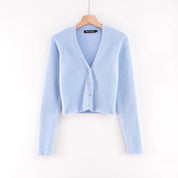 V-neck long sleeved cardigan sweater by eprolo