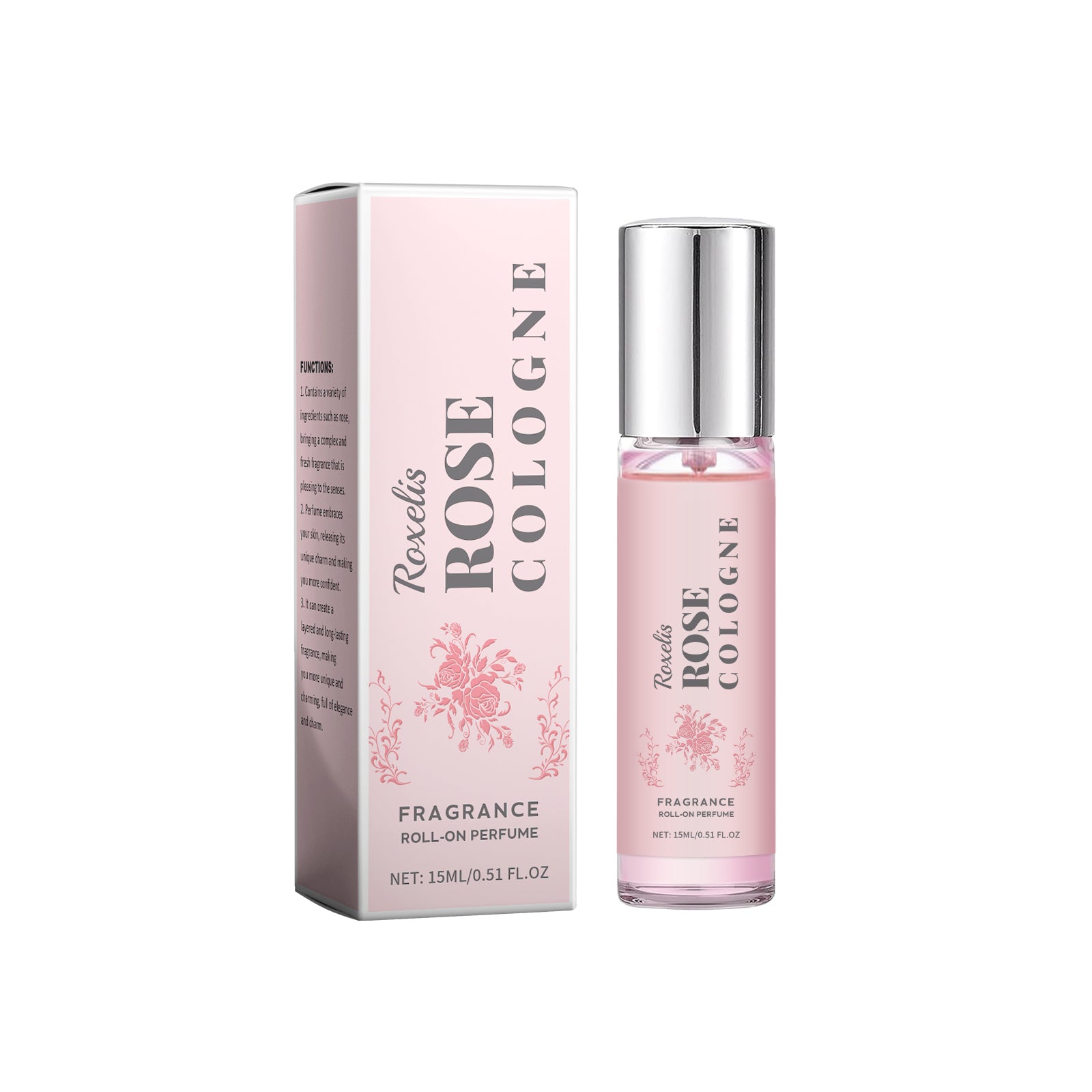Rose Elegant Roll-On Perfume Women's Wrist Long-Lasting Light Fragrance Fresh Floral Roses Keep Perfume Perfume by eprolo