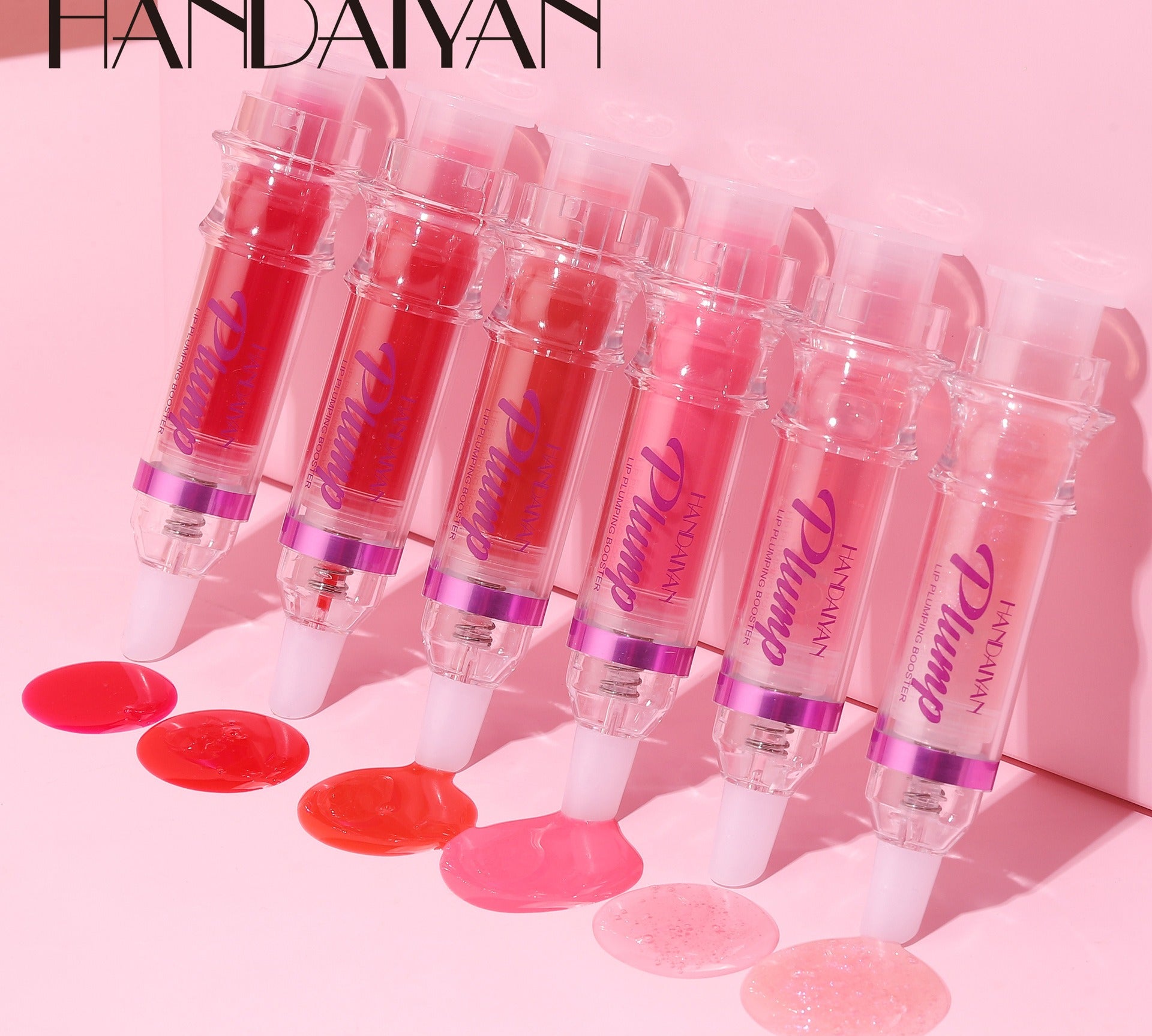 HANDAIYAN PLUMP & POUT Lip Plumping Booster Gloss, High Shine for Plumper Looking Lips,Extreme Shine Crystal Volume Lip Oil by eprolo