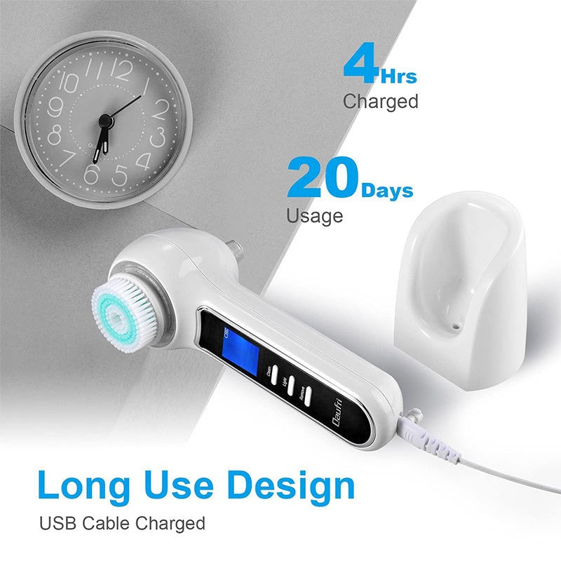 3 In 1 Electric Facial Cleaner Sonic Vibration Facial Brush Machine Waterproof Facial Cleansing Brush by eprolo