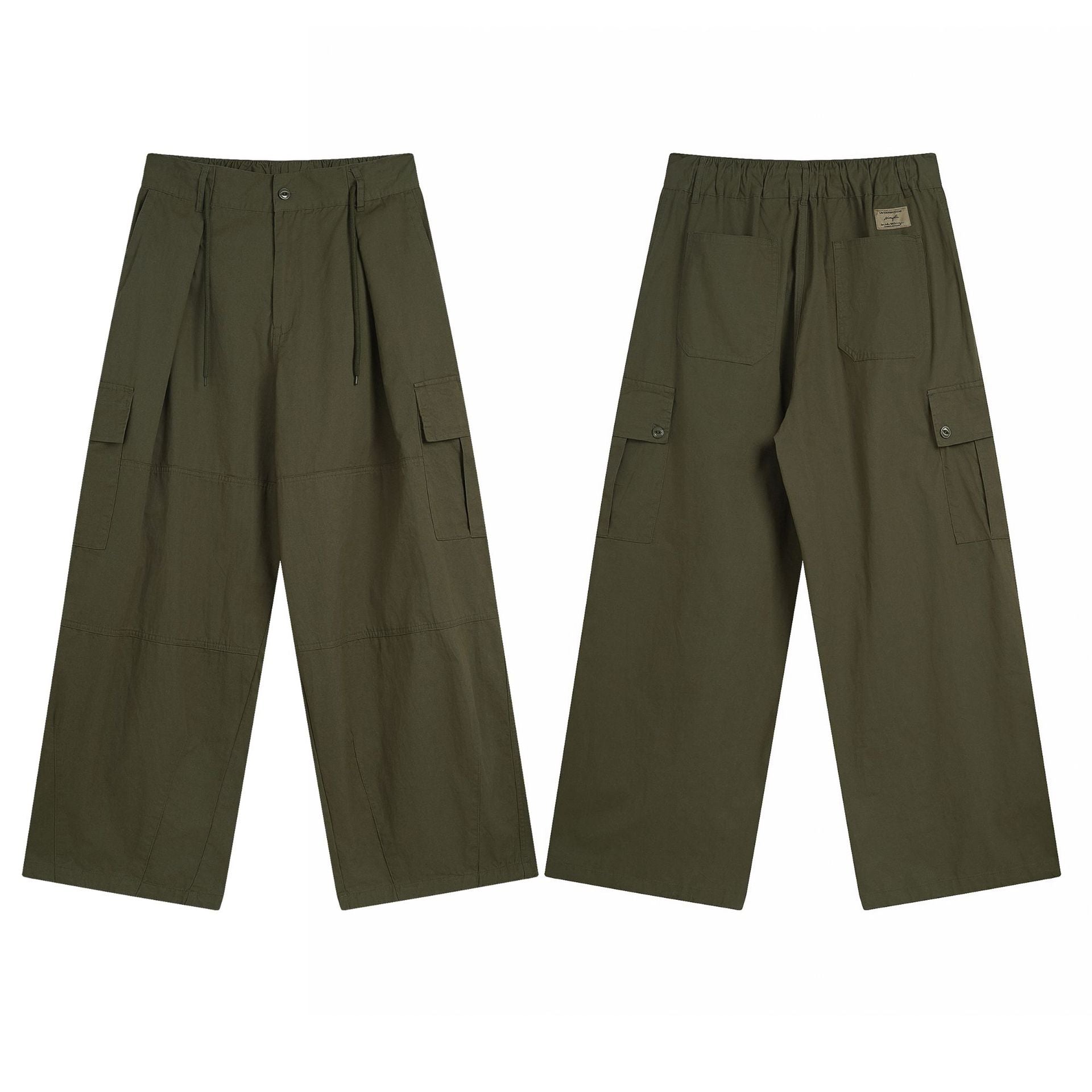 Loose Oversized Wide-leg Cargo Pants Unisex Versatile Straight Leg by eprolo