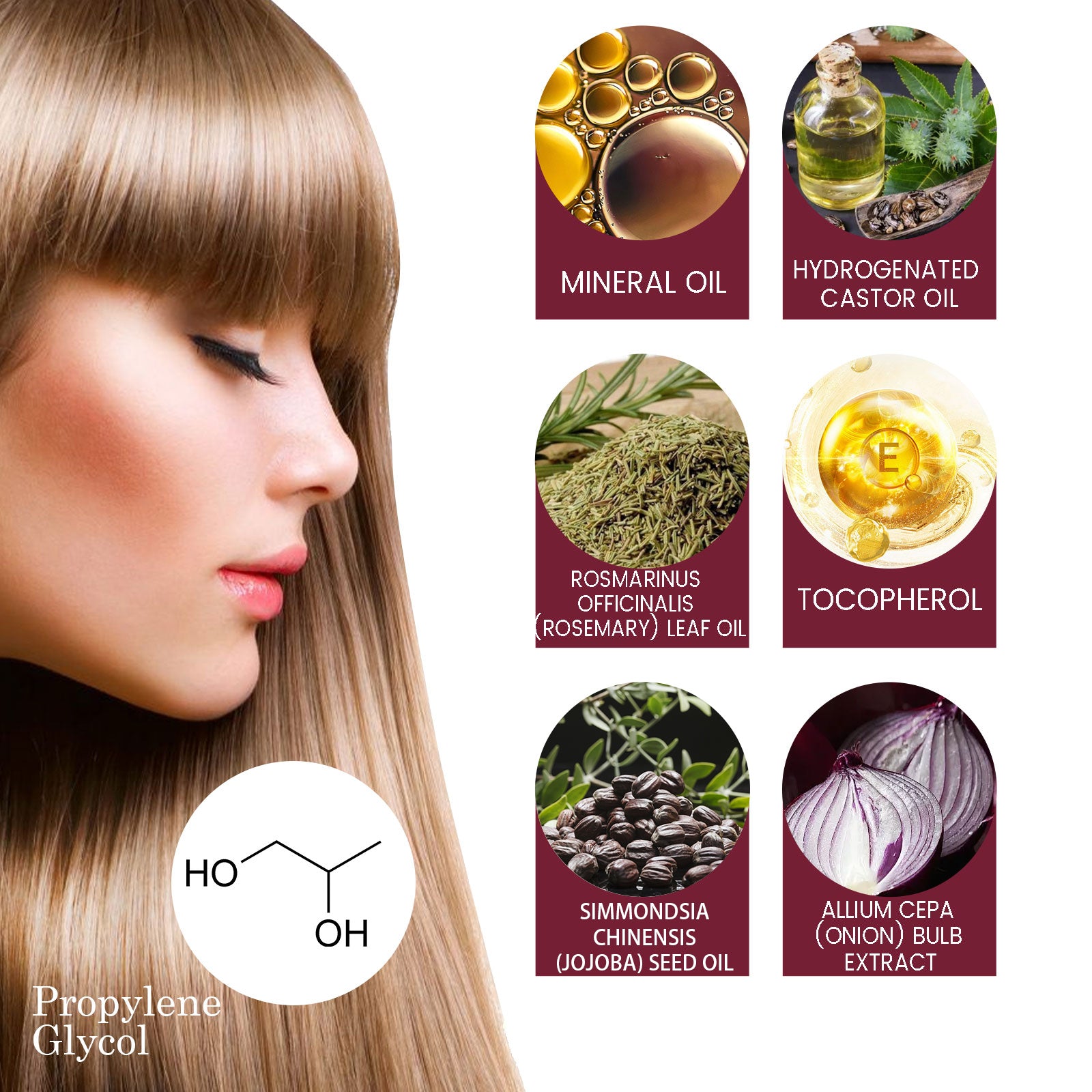 Onion Hair Growth Essential Oil, Strengthens And Hydrates Hair Growth Hair Dense Hair Care Spray by eprolo