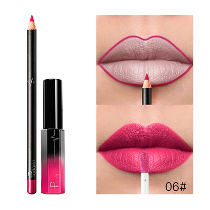 Pudaier 36 Color Matte Lip Gloss Lip Liner Matte Matte Lip Glaze Lipstick Pencil - Veloura