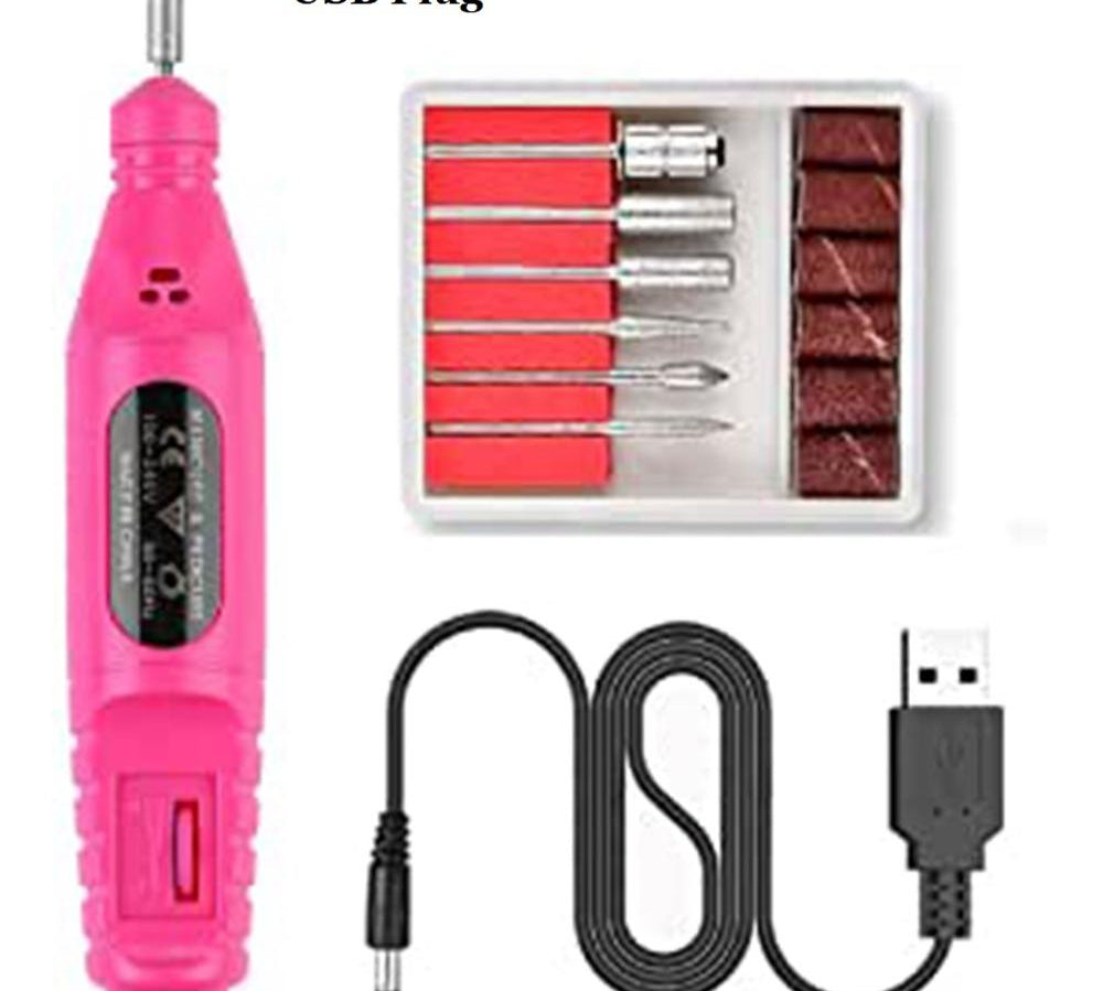 Electric Nail Drill Machine Kit Nail Gel Remove Machine Nail Art Tools Kit Pen Pedicure Nail File Sanding Bands by eprolo