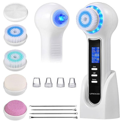 3 In 1 Electric Facial Cleaner Sonic Vibration Facial Brush Machine Waterproof Facial Cleansing Brush by eprolo