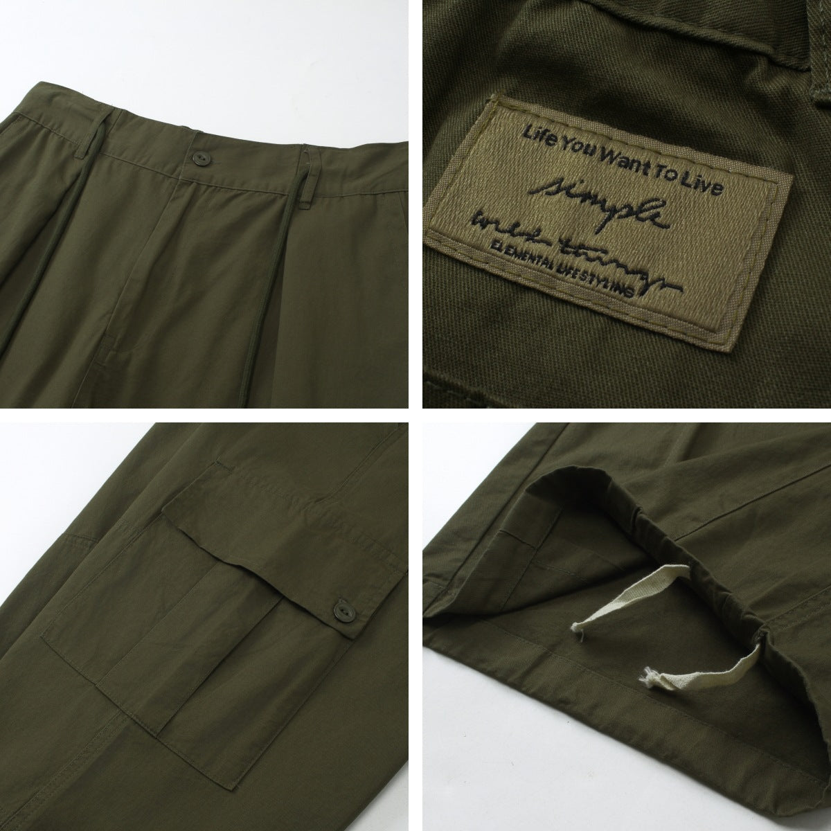 Loose Oversized Wide-leg Cargo Pants Unisex Versatile Straight Leg by eprolo