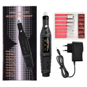 Electric Nail Drill Machine Kit Nail Gel Remove Machine Nail Art Tools Kit Pen Pedicure Nail File Sanding Bands by eprolo