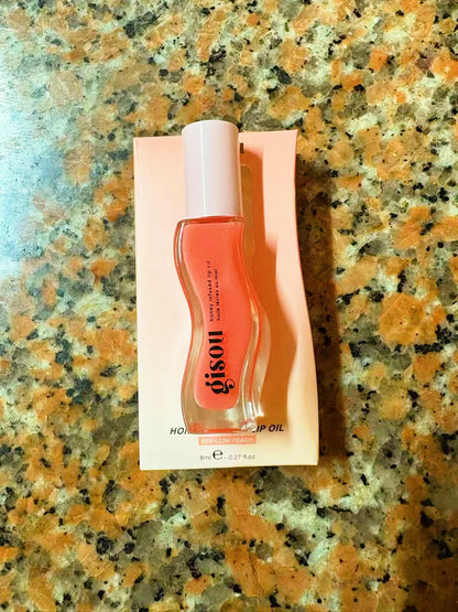 Gisou Watermelon Honey Coconut Strawberry Lip Oil Moisturizing Repair Plumping Brightening Lip Gloss 8ml - Veloura