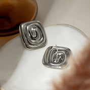 18K Gold-Plated Stud Earrings