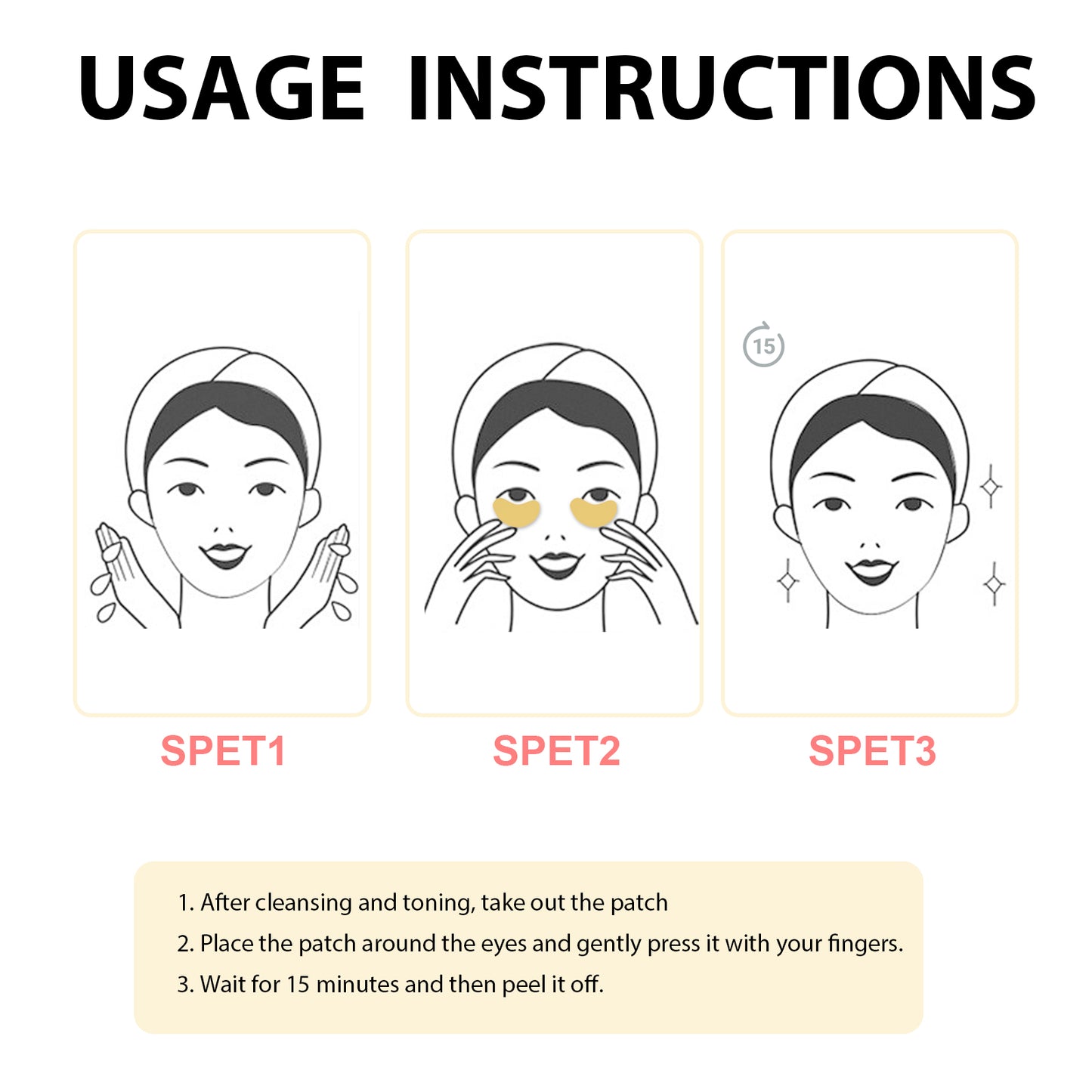 Collagen Eye Patches, Fade Fine Line Eye Line Moisturizing Anti-Wrinkle Firming Lift Eye Patch by eprolo
