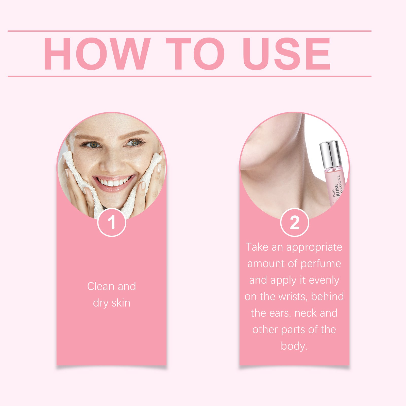 Rose Elegant Roll-On Perfume Women's Wrist Long-Lasting Light Fragrance Fresh Floral Roses Keep Perfume Perfume by eprolo