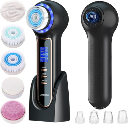 3 In 1 Electric Facial Cleaner Sonic Vibration Facial Brush Machine Waterproof Facial Cleansing Brush by eprolo