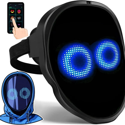 LED gesture sensing face changing luminous mask APP custom Bluetooth shining mask Boywithuke by eprolo