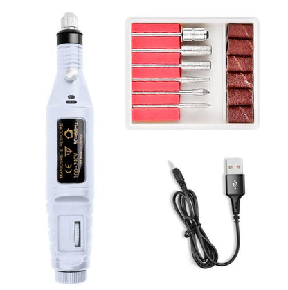 Electric Nail Drill Machine Kit Nail Gel Remove Machine Nail Art Tools Kit Pen Pedicure Nail File Sanding Bands by eprolo